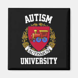 Autism University – Funny Autism Awareness Month M Magnet