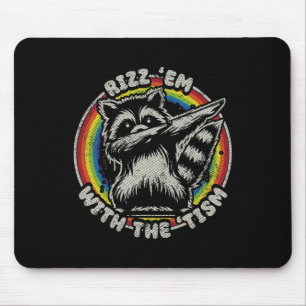 Autism Vintage Rizz Em With The Tism Meme Autistic Mouse Pad