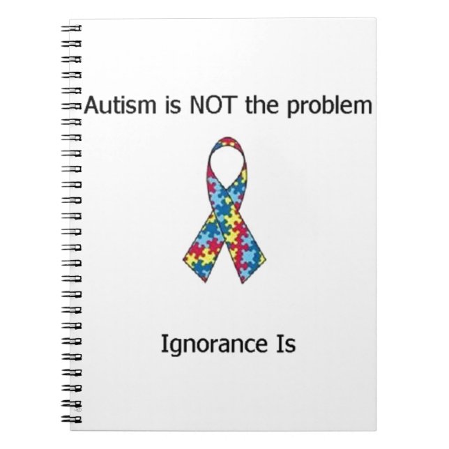 Autism vs Ignorance Notebook (Front)