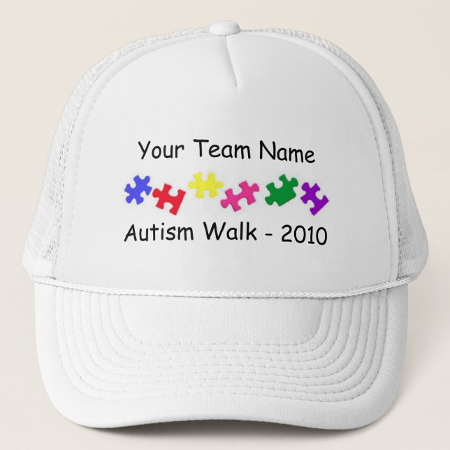 Autism Walk 2010 team trucker hat (Front)