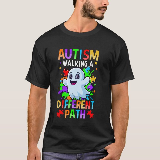 Autism Walking A Different Path T-Shirt (Front)