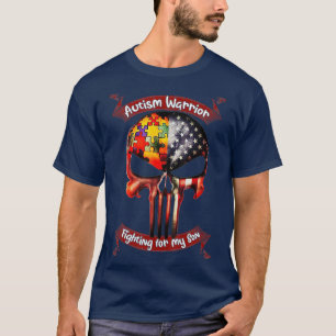 Autism Warrior Fighting For My Son Gifts For Mum T-Shirt