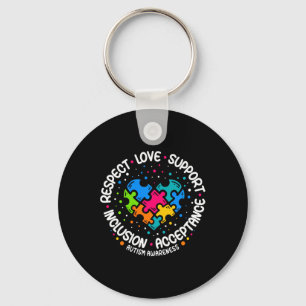 Autism Women Men Respect Love Support Autism Aware Key Ring