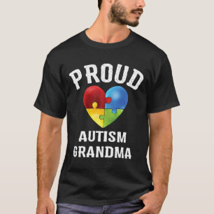 Autism-Womens Proud Grandma Autism Awareness Famil T-Shirt
