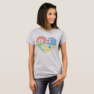 Autism Word Cloud Heart Shirt