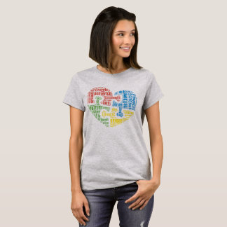 Autism Word Cloud Heart Shirt