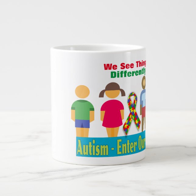Autism World -Jumbo Mug (Front)