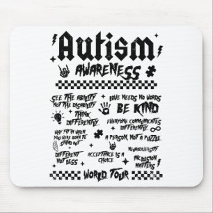 Autism World Tour Autism Awareness Mouse Pad