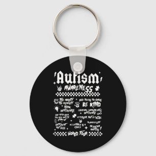 Autism World Tour Autism Awareness (on Back) Key Ring