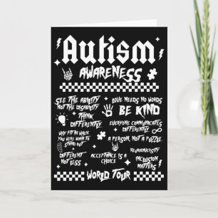 Autism World Tour Card