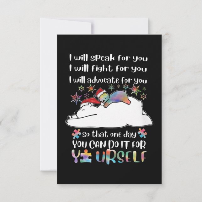 Autism yourself card (Front)