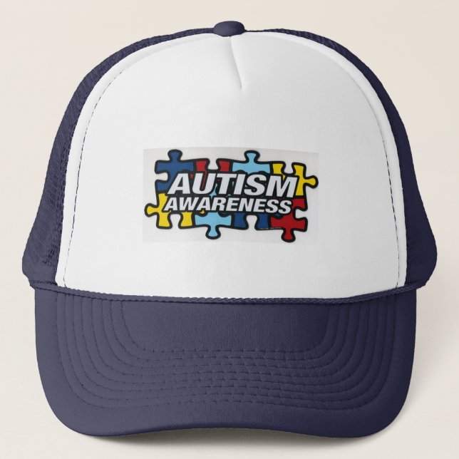 AutismPuzzle Trucker Hat (Front)