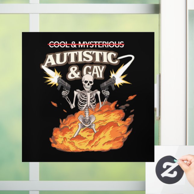 Autistic and Gay Skeleton Funny Autism Awareness (Home)
