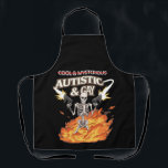 Autistic and Gay Skeleton Funny Autism Awareness Apron<br><div class="desc">Autistic and Gay Skeleton Funny Autism Awareness</div>