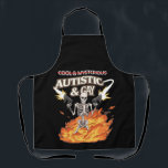 Autistic and Gay Skeleton Funny Autism Awareness Apron<br><div class="desc">Autistic and Gay Skeleton Funny Autism Awareness</div>