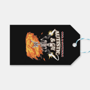 Autistic and Gay Skeleton Funny Autism Awareness Gift Tags