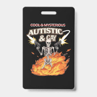 Autistic and Gay Skeleton Funny Autism Awareness