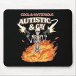 Autistic and Gay Skeleton Funny Autism Awareness Mouse Pad<br><div class="desc">Autistic and Gay Skeleton Funny Autism Awareness</div>