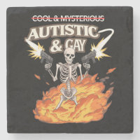 Autistic and Gay Skeleton Funny Autism Awareness