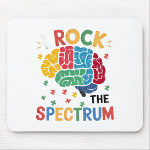 Autistic Autism Awareness Boys Toddler I Rock The  Mouse Pad