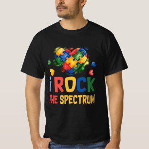 Autistic Autism Awareness I Rock The Spectrum Puzz T-Shirt