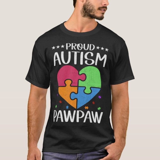 Autistic Autism Awareness Month Cute Proud Autism  T-Shirt (Front)
