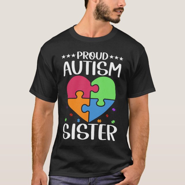 Autistic Autism Awareness Month Cute Proud Autism  T-Shirt (Front)