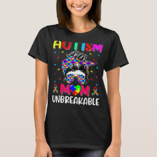 Autistic Autism Awareness Mum L Ife Women Bleache T-Shirt