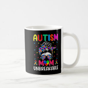 Autistic Autism Awareness Mum Life Shirt Women Ble Coffee Mug