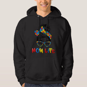 Autistic Autism Awareness Mum Life Shirts Women Mo
