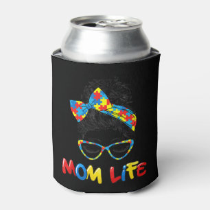 Autistic Autism Awareness Mum Life Shirts Women Mo Can Cooler