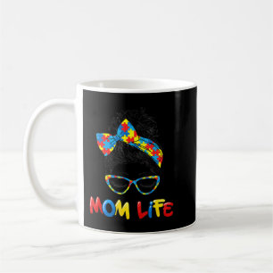 Autistic Autism Awareness Mum Life Shirts Women Mo Coffee Mug