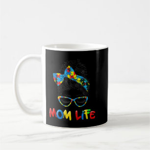 Autistic Autism Awareness Mum Life Shirts Women Mo Coffee Mug