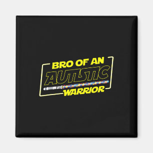 Autistic Autism Awareness Warrior Brother Boys Men Magnet