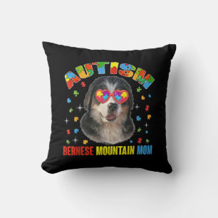 Autistic   Autism Bernese Mountain Dog Mum Puzzle Cushion