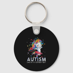 Autistic   Autism Dancing To A Different Beat Key Ring