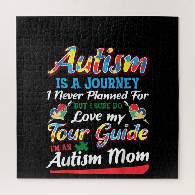 Autistic | Autism Is A Journey I Never Planner Jigsaw Puzzle (Vertical)