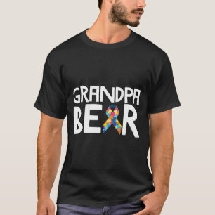 Autistic Autistic Awareness Grandpa Bear Men Grand T-Shirt