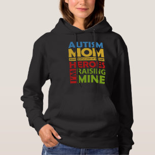 Autistic Awareness Autism Mum Colourful Birthday Hoodie