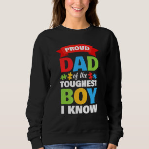 Autistic Awareness Month Mens Proud Autism Dad Son Sweatshirt