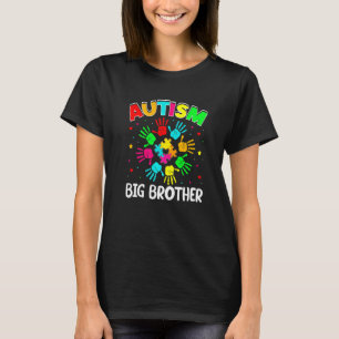 Autistic Big Brother Puzzle Support Family Autism T-Shirt