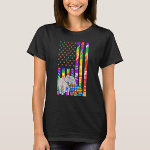 Autistic Child American Autism Awareness Elephants T-Shirt