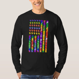 Autistic Child American Autism Awareness Mum Dad U T-Shirt