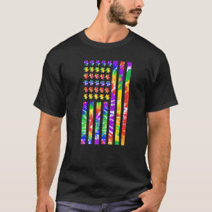 Autistic Child American Autism Awareness Mum Dad U T-Shirt