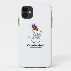 Autistic Choose Kind Autism Awareness Butterfly iPhone 11 Case