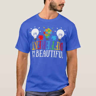Autistic Different Is Beautiful Autism T-Shirt