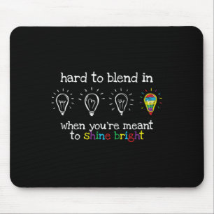 Autistic Gifts Kids Men Women Colourful Autism Awa Mouse Pad