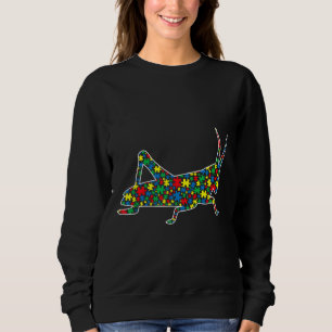 Autistic Grasshopper Puzzle Animals Support Autism Sweatshirt