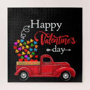 Autistic Happy Valentine's Day Autism Jigsaw Puzzle