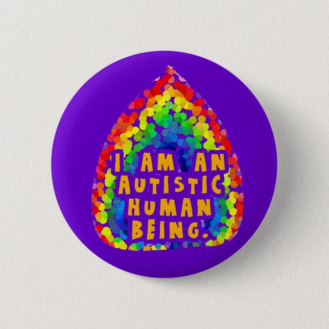 Autistic Human Being Buttons (Front)